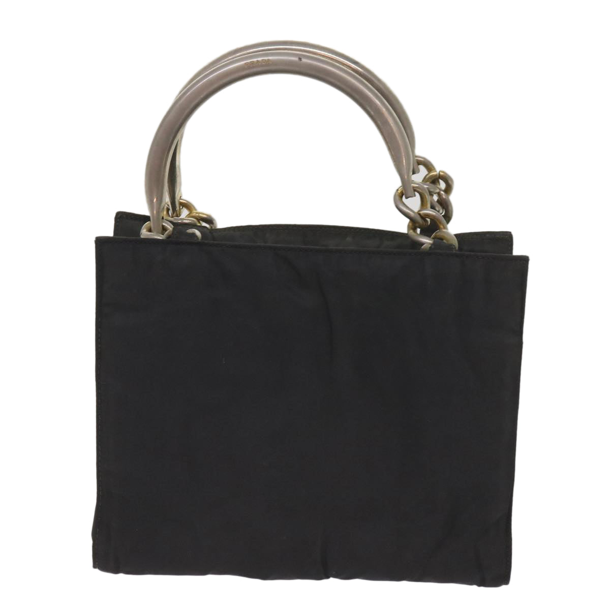 PRADA Hand Bag Nylon Black Auth bs11853