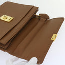 GIVENCHY Clutch Bag Leather 2 Set Black Brown Auth bs11874-21