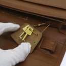 GIVENCHY Clutch Bag Leather 2Set Black Brown Auth bs11874-22