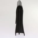 GIVENCHY Clutch Bag Leather 2 Set Black Brown Auth bs11874-4