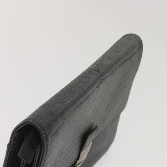 GIVENCHY Clutch Bag Leather 2 Set Black Brown Auth bs11874