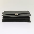 GIVENCHY Clutch Bag Leather 2Set Black Brown Auth bs11874-8
