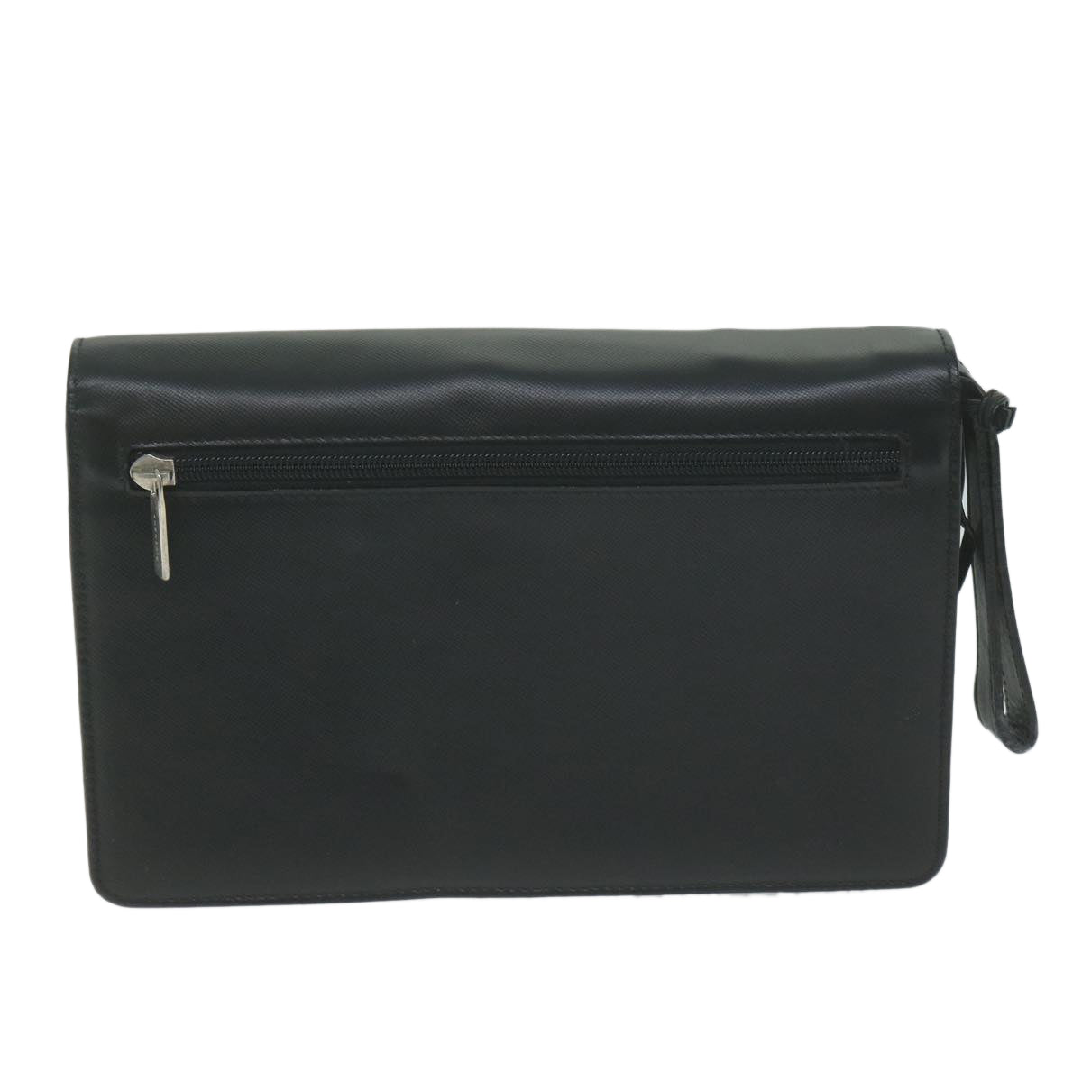 GIVENCHY Clutch Bag Leather Black Auth bs11875 - 0