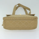 CHANEL Shoulder Bag Patent leather Beige CC Auth bs11893-5