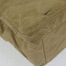 CHANEL Shoulder Bag Patent leather Beige CC Auth bs11893-15