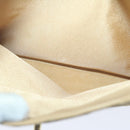 CHANEL Shoulder Bag Patent leather Beige CC Auth bs11893-21