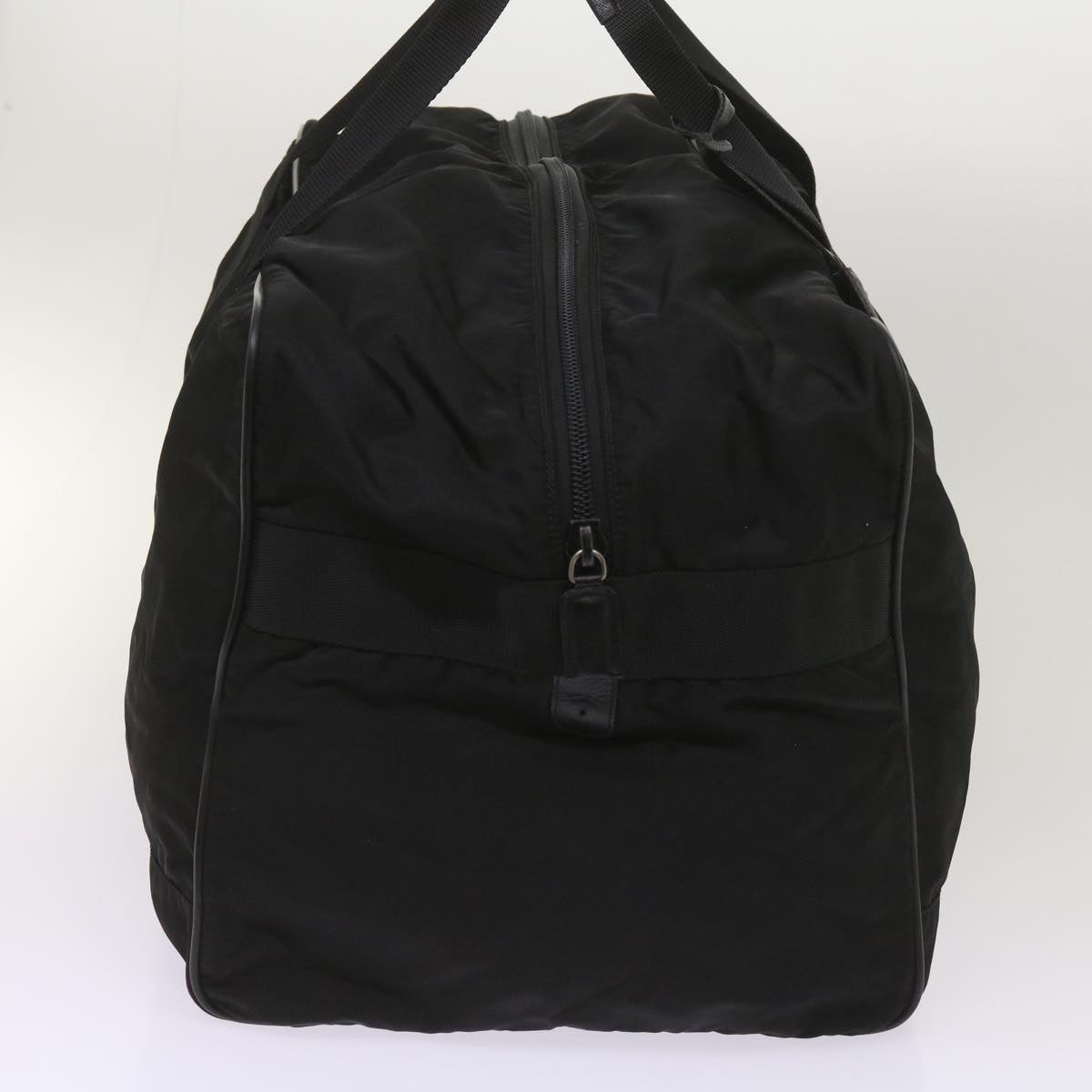 PRADA Boston Bag Nylon Black Auth bs11912