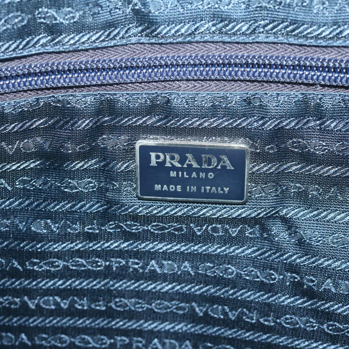 PRADA Tote Bag Nylon Blue Auth bs11914