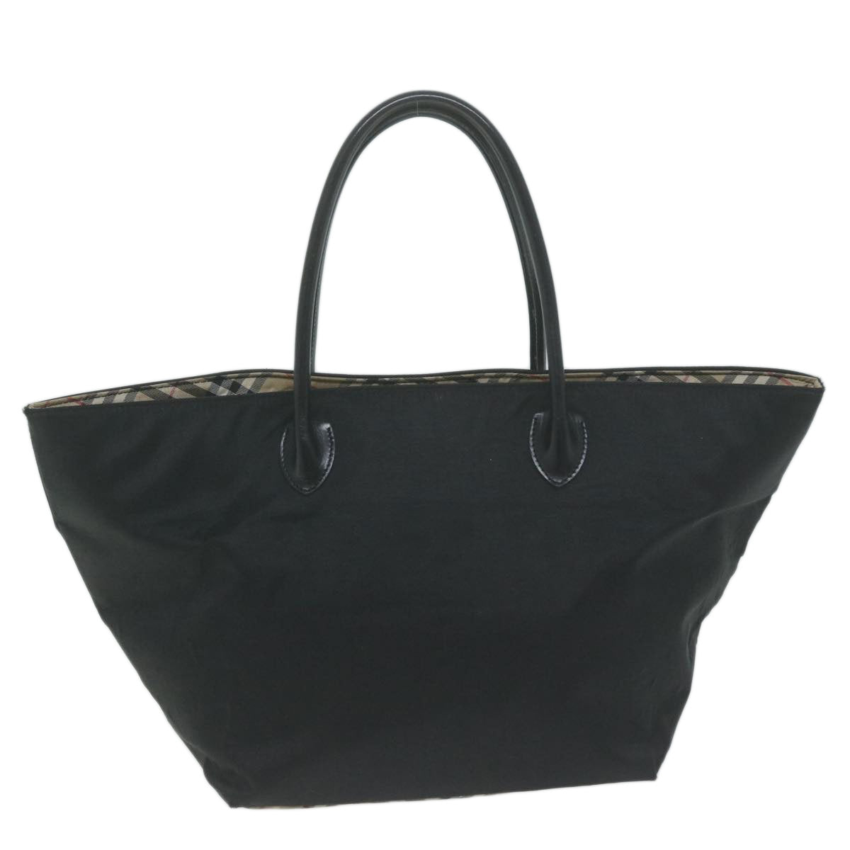 BURBERRY Tote Bag Nylon Black Auth bs11915 - 0