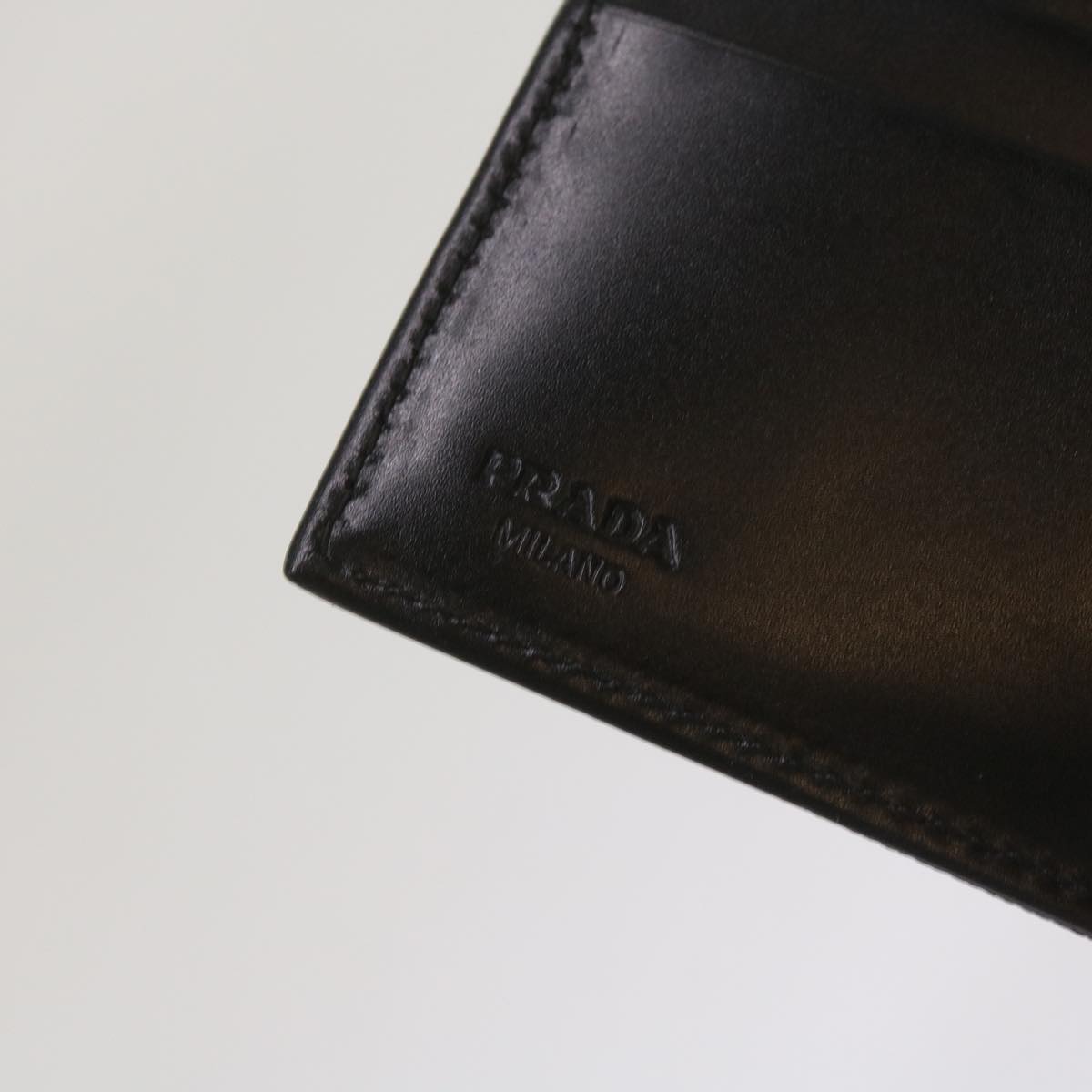 PRADA Wallet Nylon Black Auth bs11938