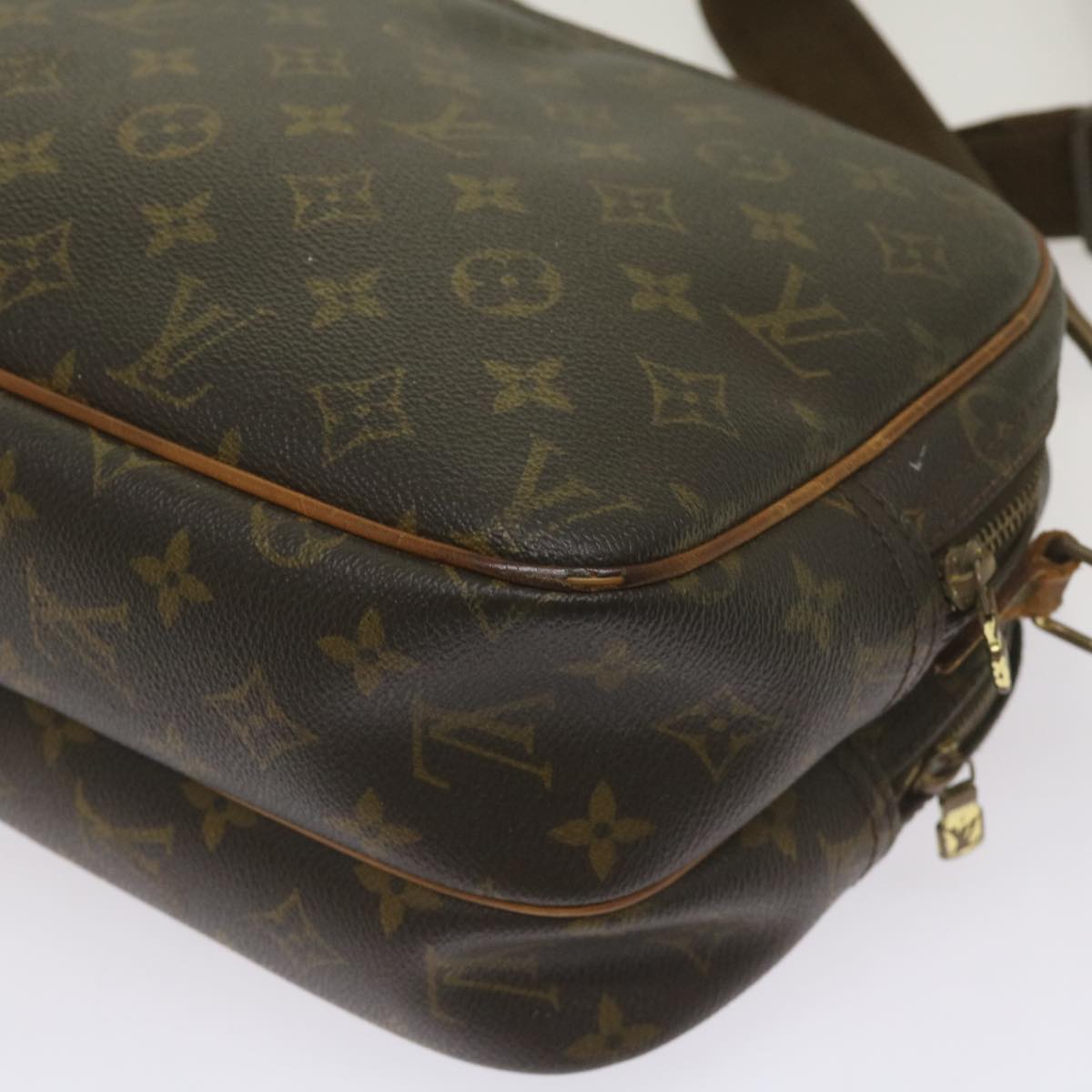 LOUIS VUITTON Monogram Reporter PM Shoulder Bag M45254 LV Auth bs11967