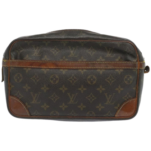 LOUIS VUITTON Monogram Compiegne 28 Clutch Bag M51845 LV Auth bs11970