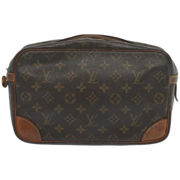 LOUIS VUITTON Monogram Compiegne 28 Clutch Bag M51845 LV Auth bs11970