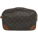 LOUIS VUITTON Monogram Compiegne 28 Clutch Bag M51845 LV Auth bs11970-2