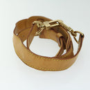 LOUIS VUITTON Adjustable Shoulder Strap Leather 31.1""-37.8"" Beige Auth bs11972-5