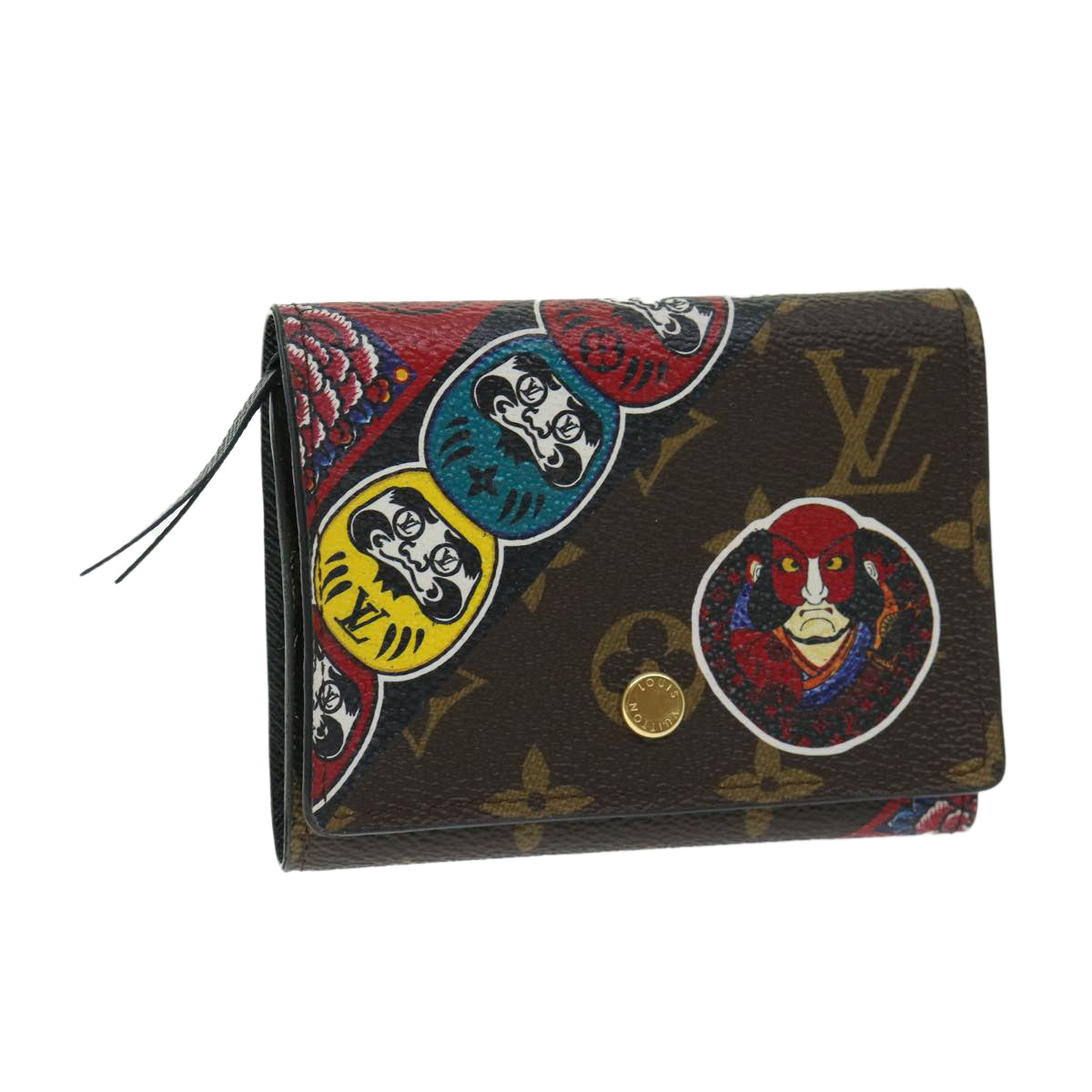 LOUIS VUITTON Monogram Kabuki Portefeuille Victorine Wallet M67253 Auth bs11995