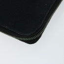 HERMES Fourre Tout Perth GM Long Wallet Canvas Black Auth bs11999-11