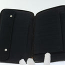 HERMES Fourre Tout Perth GM Long Wallet Canvas Black Auth bs11999-15