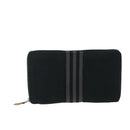 HERMES Fourre Tout Perth GM Long Wallet Canvas Black Auth bs11999-2