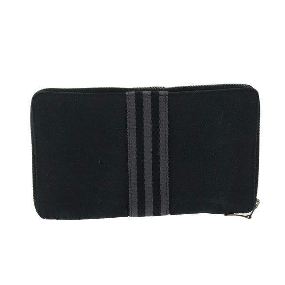 HERMES Fourre Tout Perth GM Geldbörse Canvas Schwarz Auth bs11999