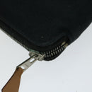 HERMES Fourre Tout Perth GM Geldbörse Canvas Schwarz Auth bs11999-9