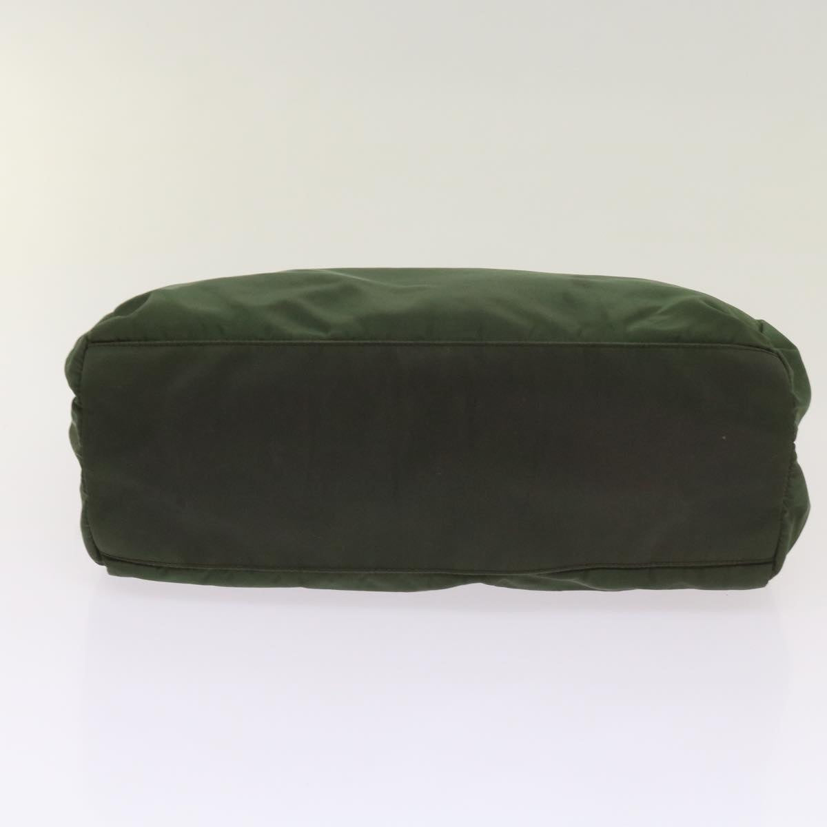 PRADA Hand Bag Nylon Green Auth bs12016