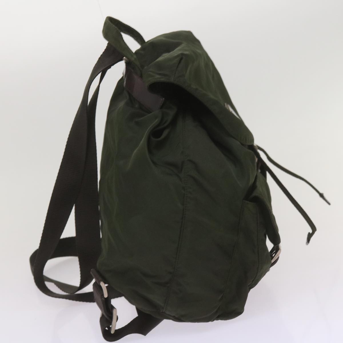 PRADA Backpack Nylon Khaki Auth bs12024