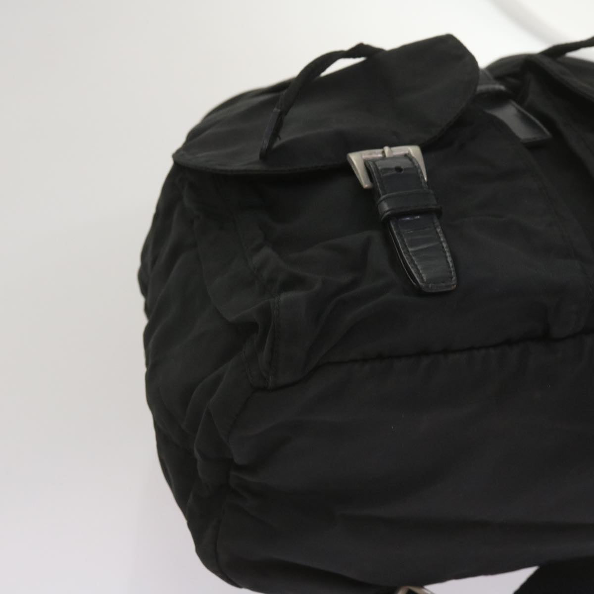 PRADA Backpack Nylon Black Auth bs12025