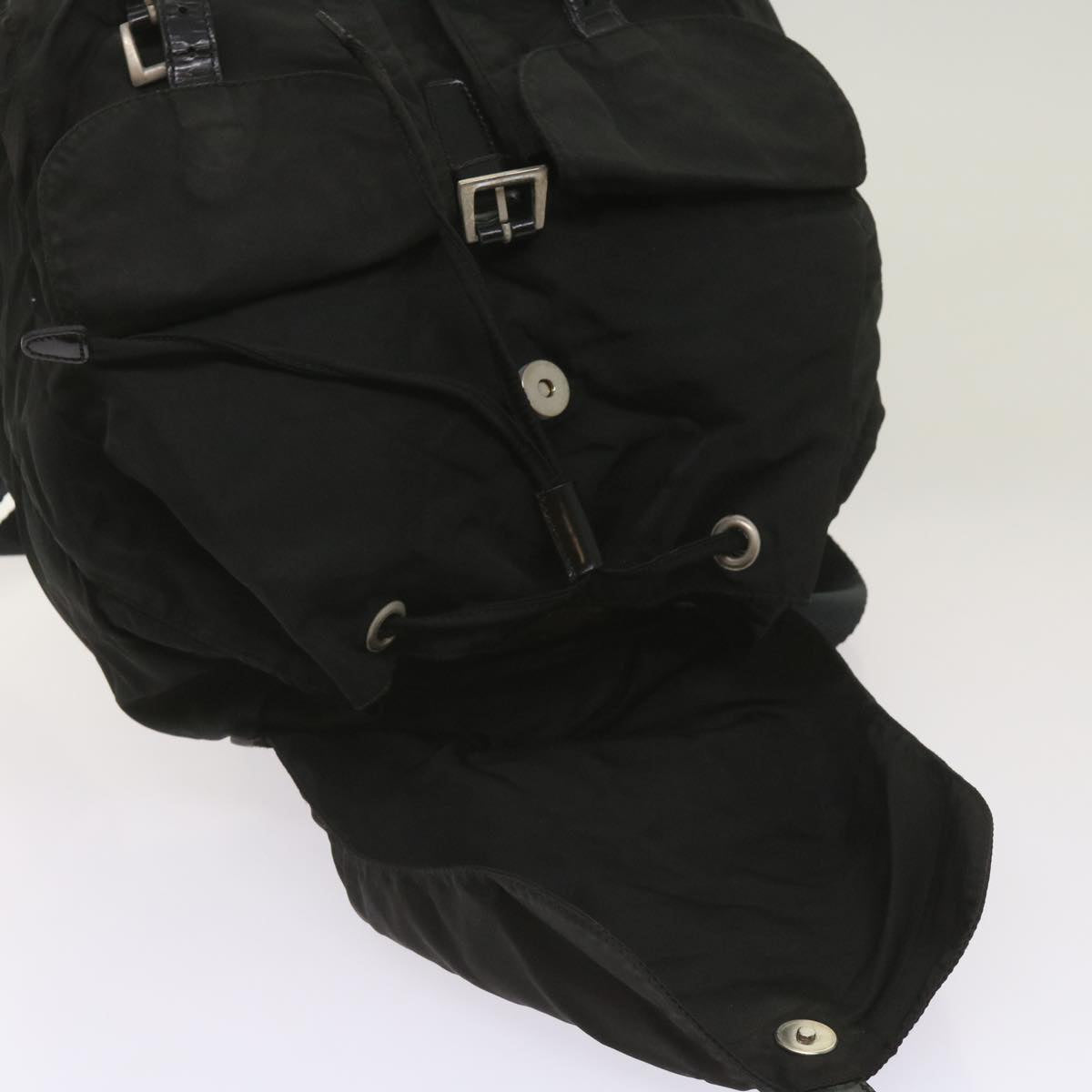 PRADA Backpack Nylon Black Auth bs12025