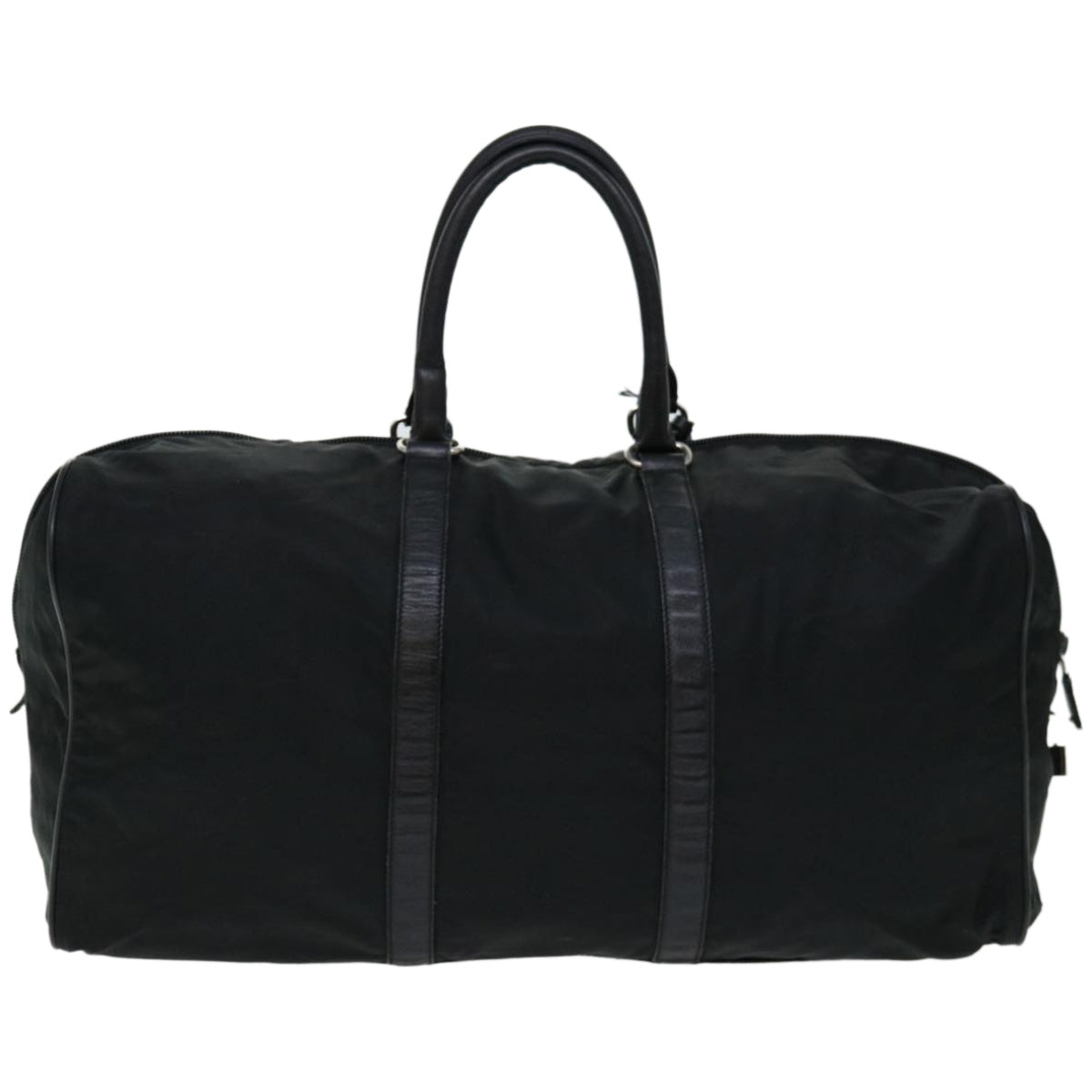 PRADA Boston Bag Nylon Black Auth bs12027 - 0
