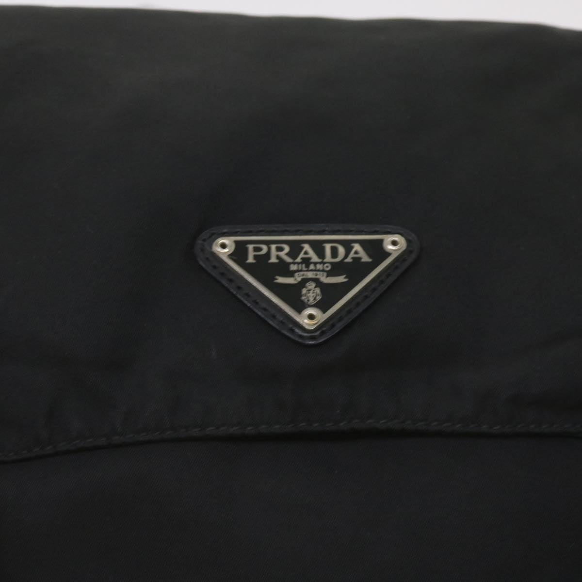 PRADA Shoulder Bag Nylon Black Auth bs12029