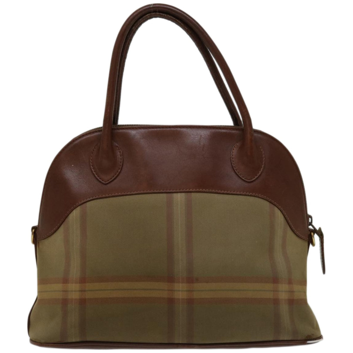 Burberrys Hand Bag Canvas Brown Auth bs12031 - 0
