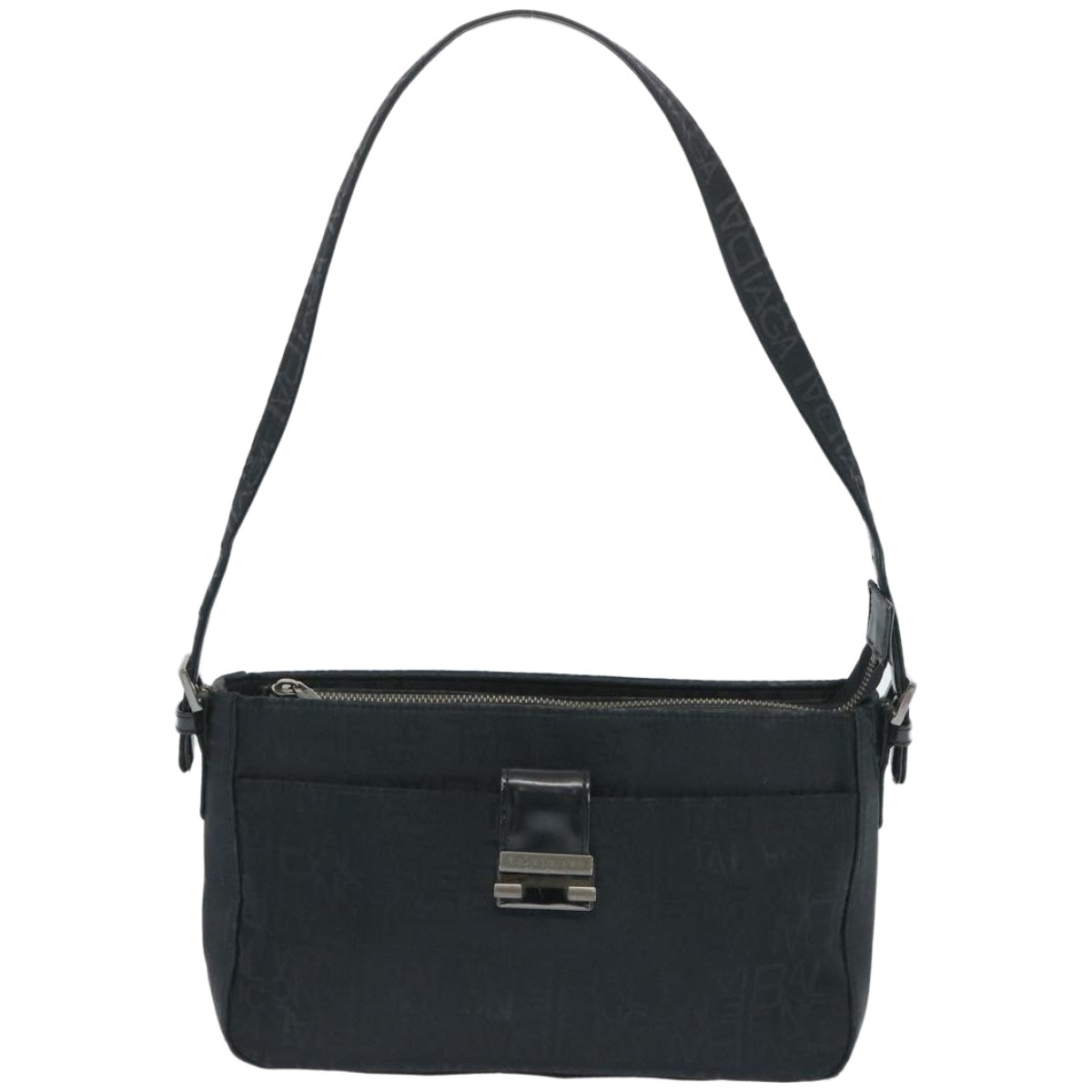 BALENCIAGA Shoulder Bag Canvas Black Auth bs12040 - 0