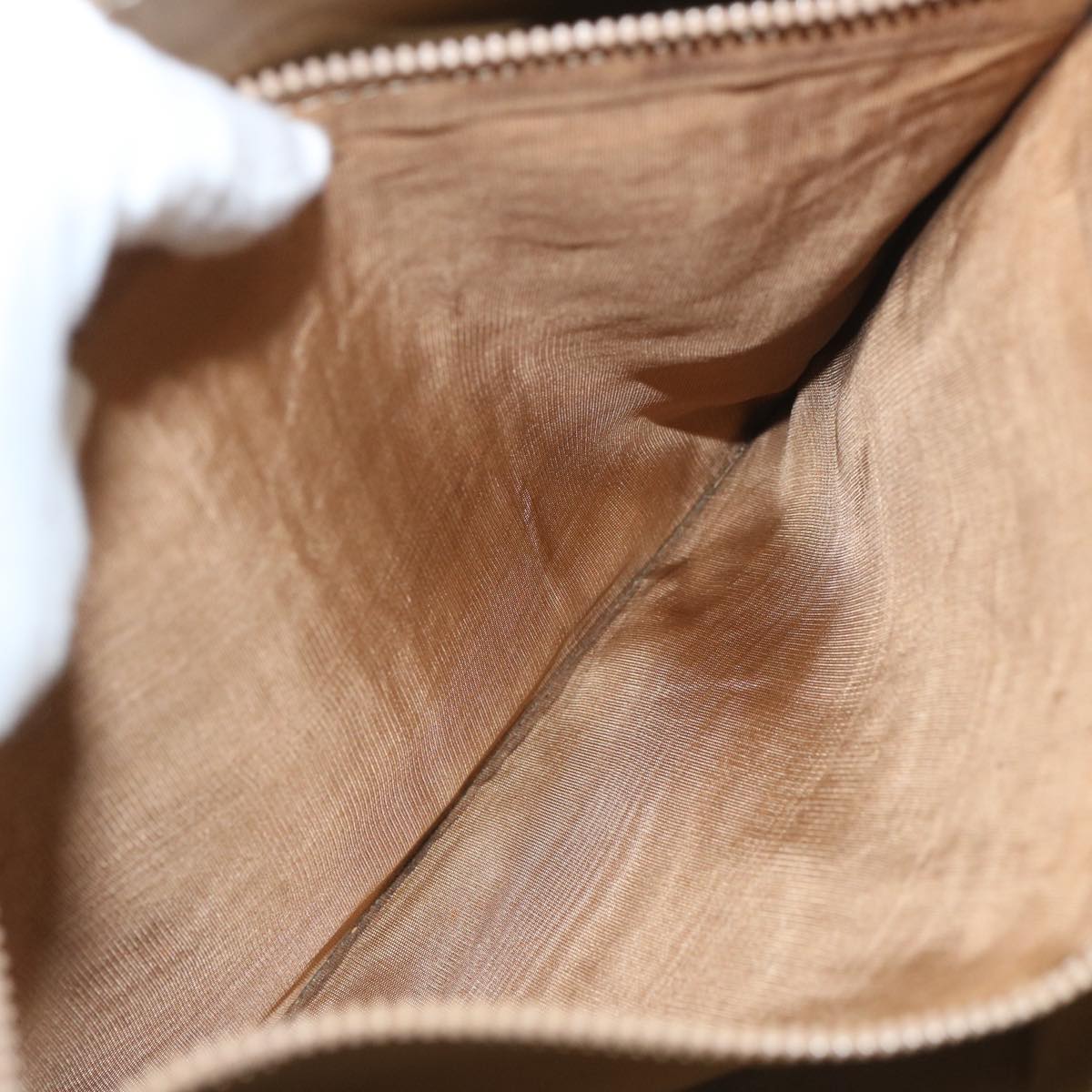 CELINE Macadam Canvas Hand Bag PVC Brown Auth bs12046
