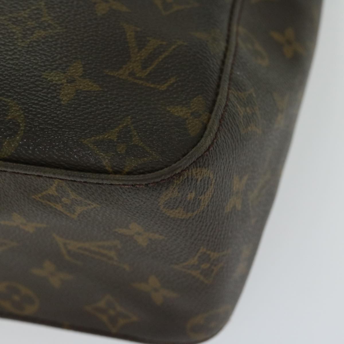 LOUIS VUITTON Monogram Looping GM Shoulder Bag M51145 LV Auth bs12065