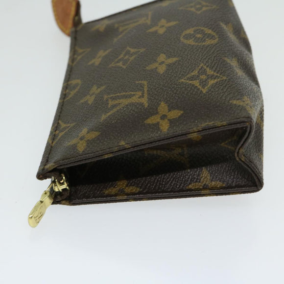 LOUIS VUITTON Monogram Poche Toilette 15 Pouch M47546 LV Auth bs12073