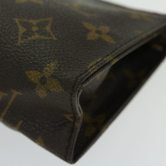 LOUIS VUITTON Monogram Poche Toilette 15 Pouch M47546 LV Auth bs12073