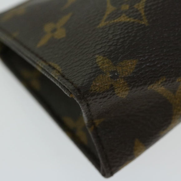 LOUIS VUITTON Monogram Poche Toilette 15 Pouch M47546 LV Auth bs12073