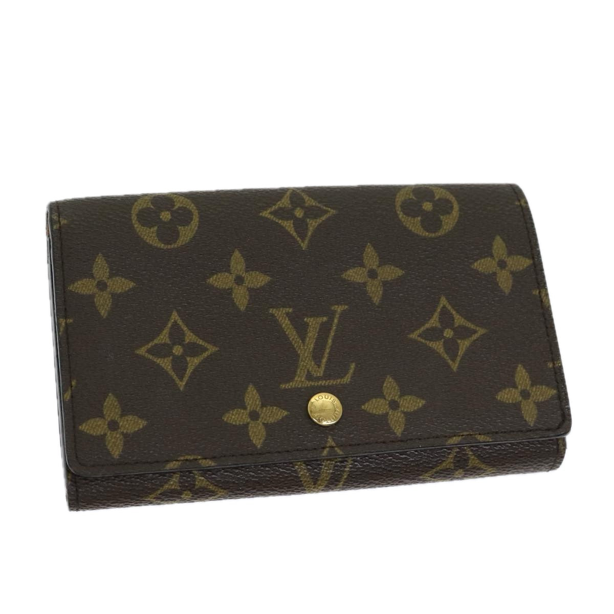 LOUIS VUITTON Monogram Portefeuille Tresol Wallet M61736 LV Auth bs12074