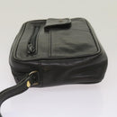 BALLY Clutch Shoulder Bag Leather 2Set Black Auth bs12075-17