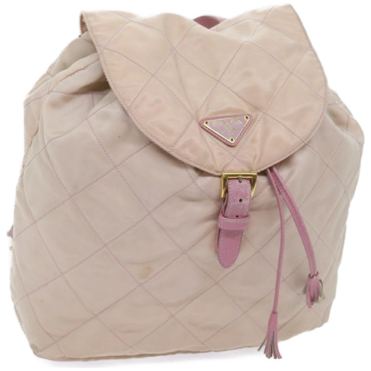 PRADA Backpack Nylon Pink Auth bs12082