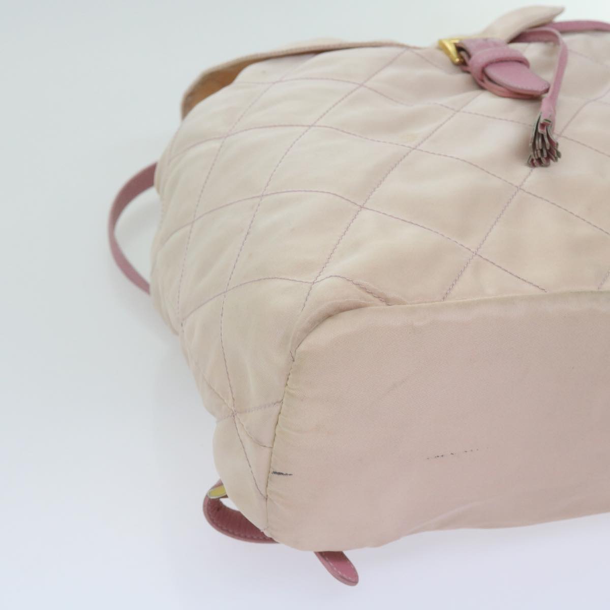 PRADA Backpack Nylon Pink Auth bs12082