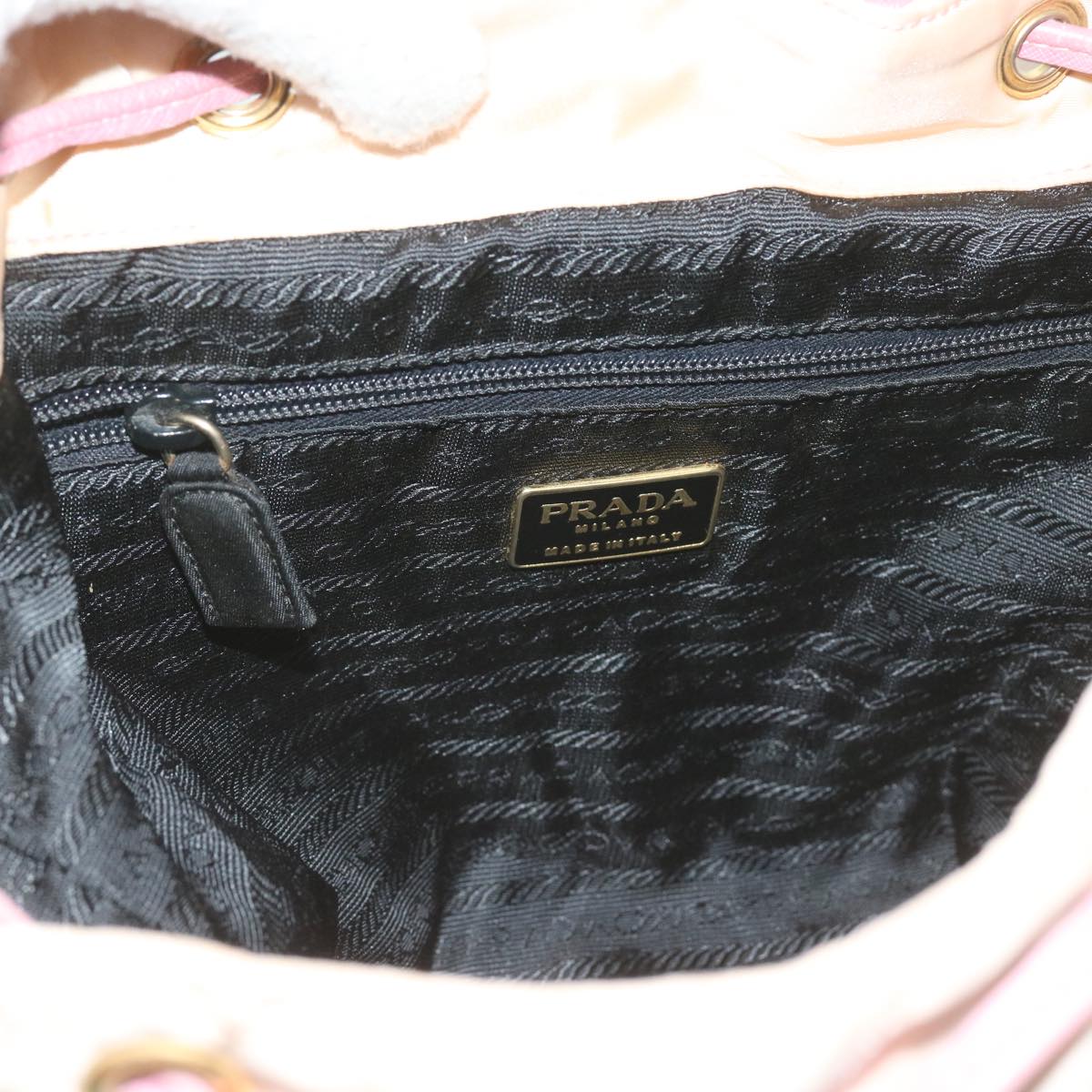 PRADA Backpack Nylon Pink Auth bs12082