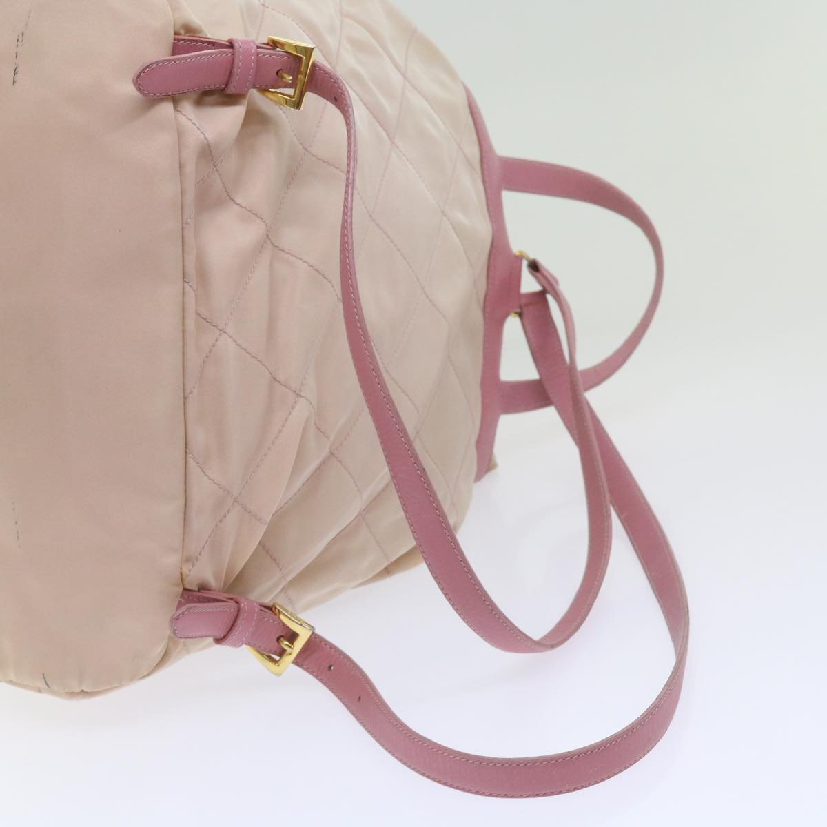 PRADA Backpack Nylon Pink Auth bs12082