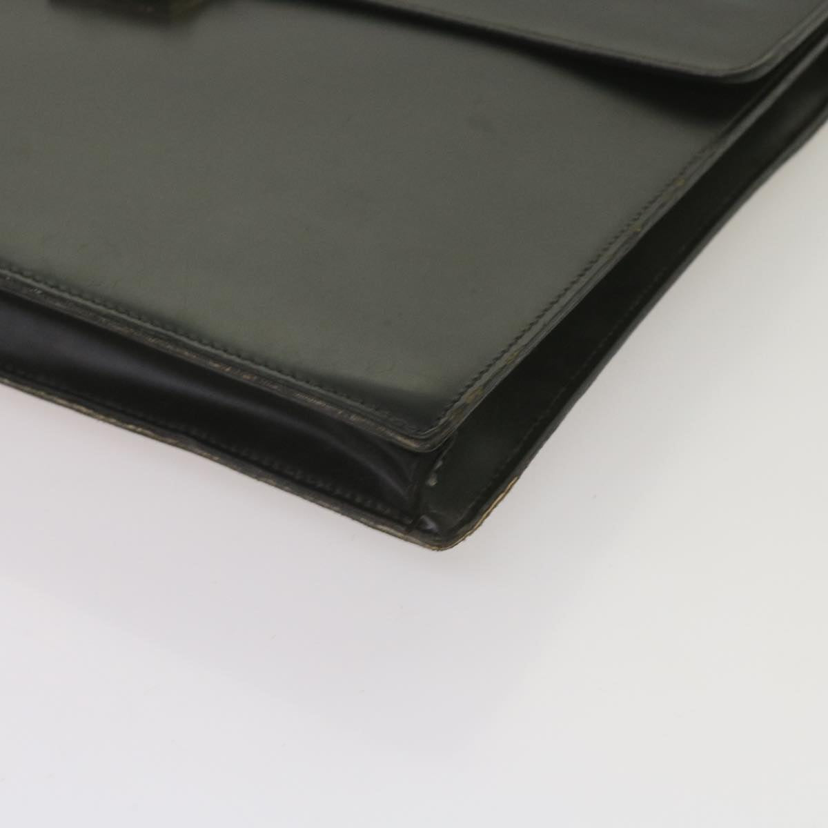Salvatore Ferragamo Hand Bag Leather 2Set Black Auth bs12088