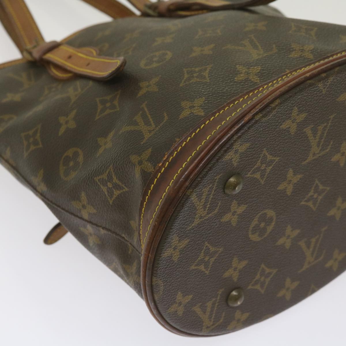 LOUIS VUITTON Monogram Bucket PM Shoulder Bag M42238 LV Auth bs12137