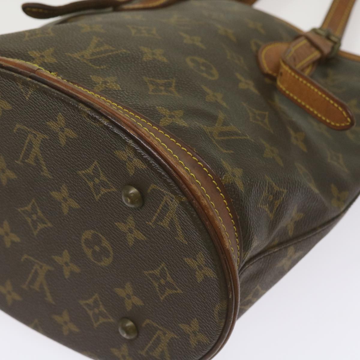 LOUIS VUITTON Monogram Bucket PM Shoulder Bag M42238 LV Auth bs12137