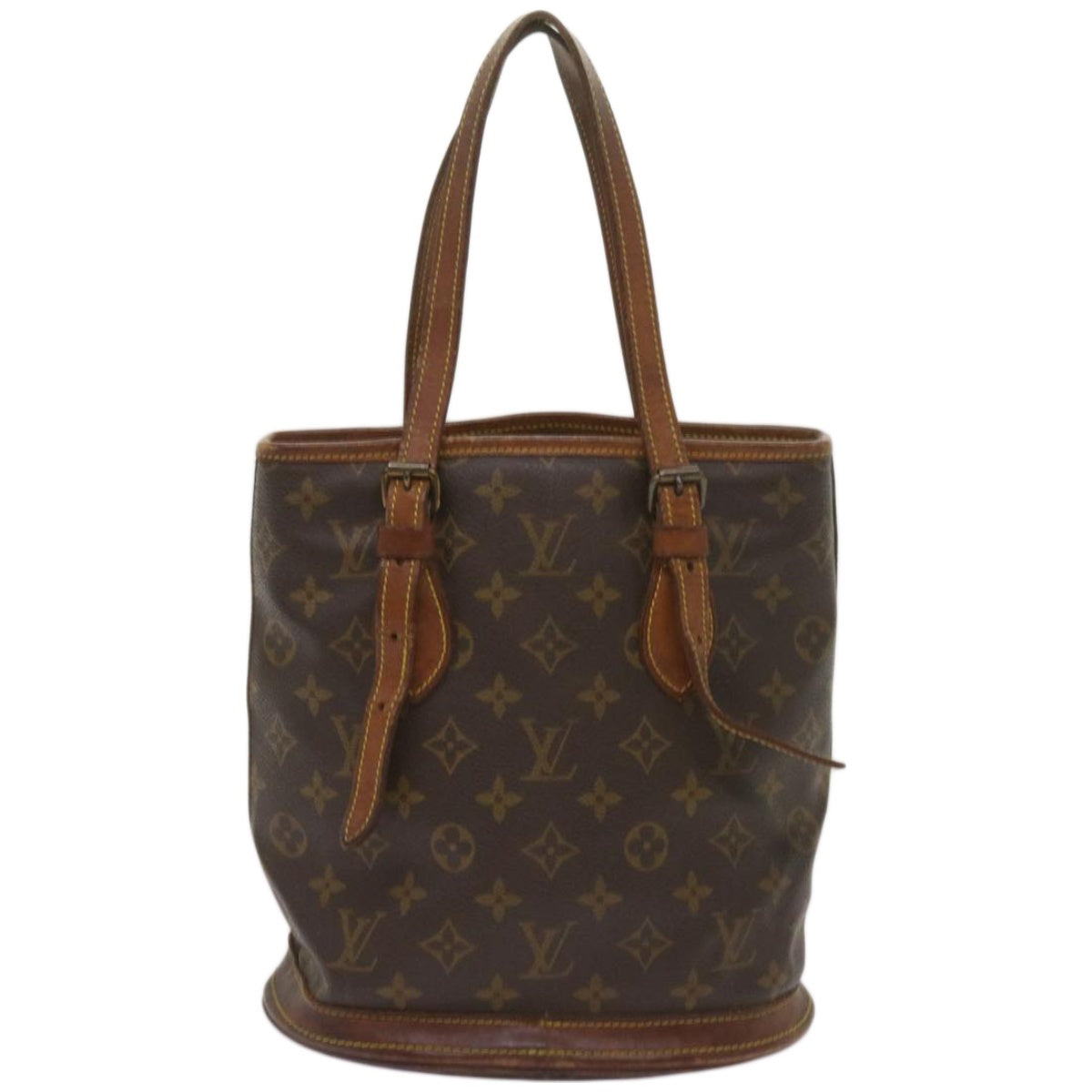 LOUIS VUITTON Monogram Bucket PM Shoulder Bag M42238 LV Auth bs12137