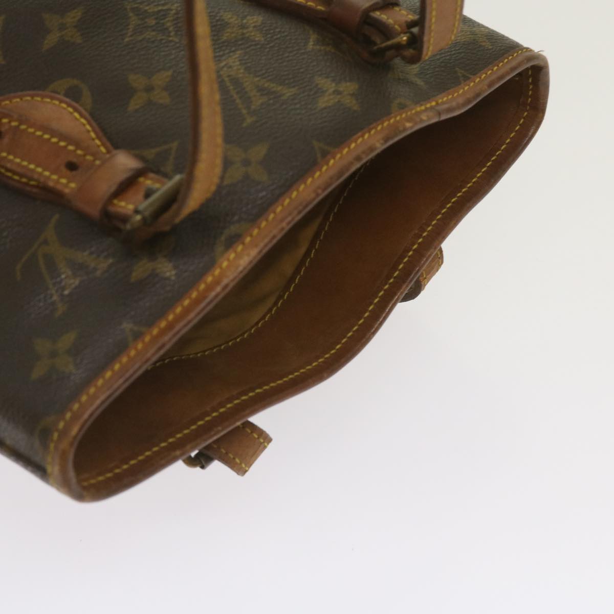 LOUIS VUITTON Monogram Bucket PM Shoulder Bag M42238 LV Auth bs12137