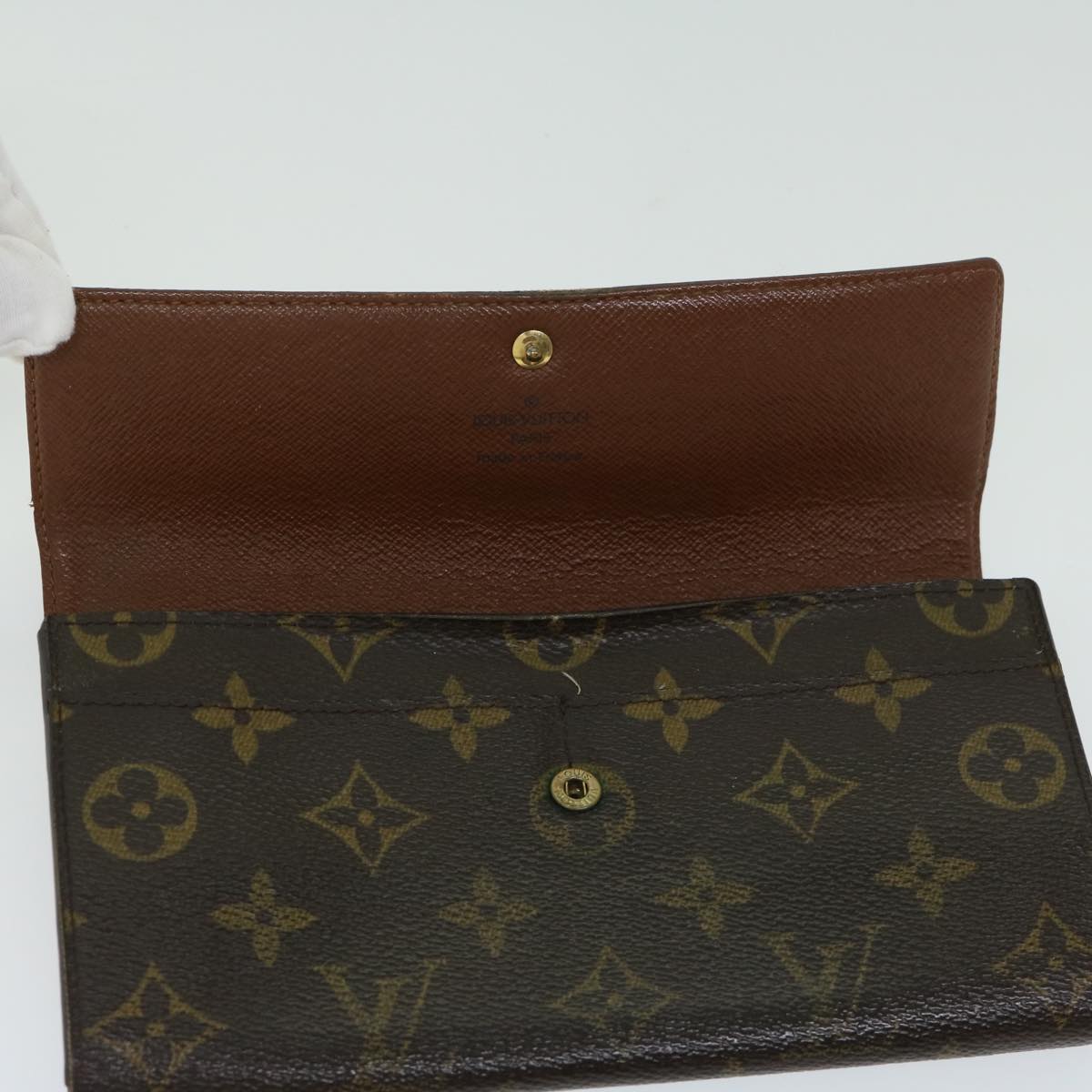 LOUIS VUITTON Monogram Portefeuille Sarah Long Wallet M60531 LV Auth bs12149